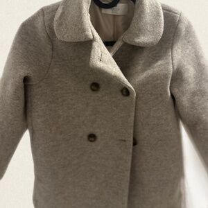 H&M Kids Gray Wool Blend Peacoat – Size 7–8Y